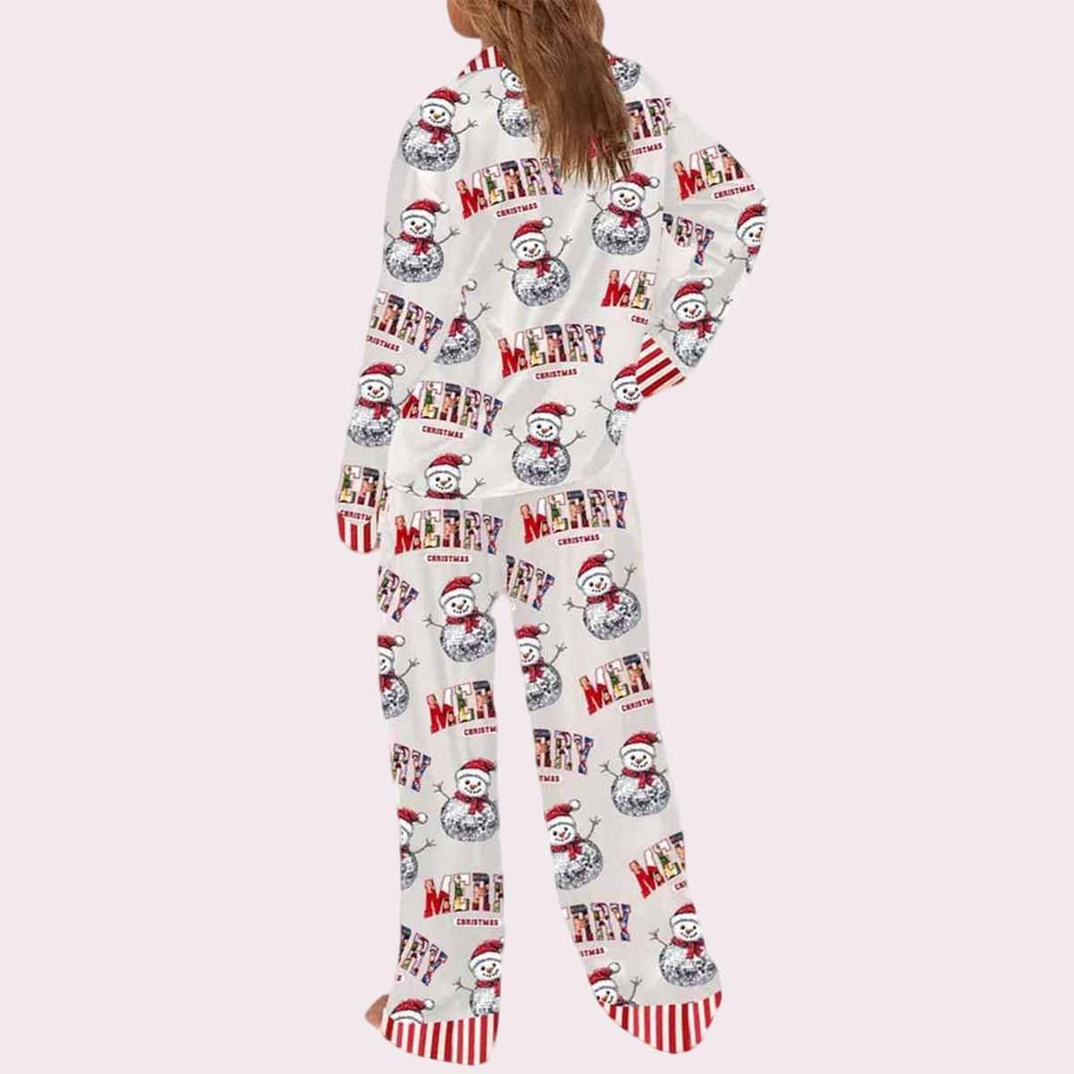 Snowman Merry Christmas Pajama Set Snowman Merry Christmas Pajama Set