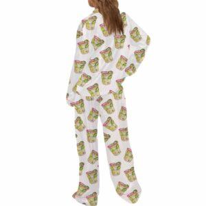 Spicy Margarita Cocktail Satin Pajama Set 1 Spicy Margarita Cocktail Satin Pajama Set