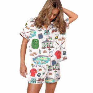 Sports Life Diary Graphic Pajama Set