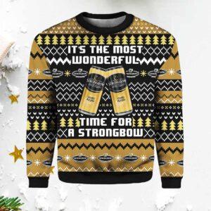 Strongbow It’s The Most Wonderful Time For A Beer Ugly Christmas Sweater Strongbow It’s The Most Wonderful Time For A Beer Ugly Christmas Sweater