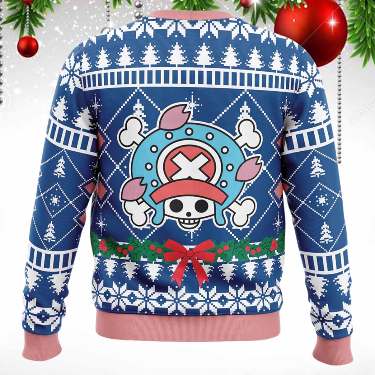 Tony Tony Chopper One Piece Ugly Christmas Sweater Tony Tony Chopper One Piece Ugly Christmas Sweater