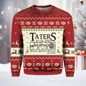 Taters PoTaToes Ugly Christmas Sweater
