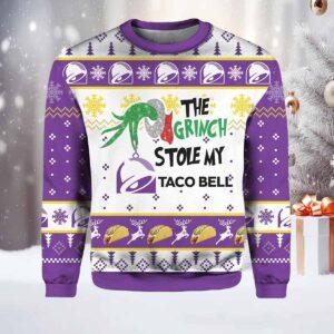 The Grnch Stole My Taco Bell Ugly Christmas Sweater