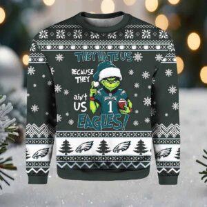 They Hate Us Because They Ain’t Us Eagles Ugly Christmas Sweater