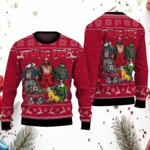 Thug Life Santa Grnch Kevin McCallister Elf Ugly Christmas Sweater