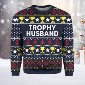 Trophy Husband Ugly Christmas Sweater Trophy Husband Ugly Christmas Sweater