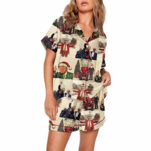 Trump Daddys Home Christmas Pajama Set