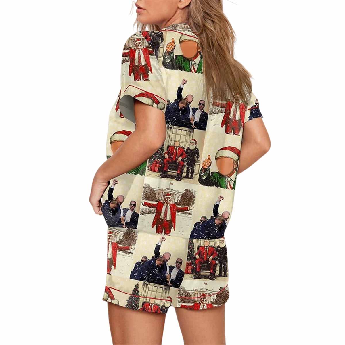 Trump Daddys Home Christmas Pajama Set Trump Daddys Home Christmas Pajama Set