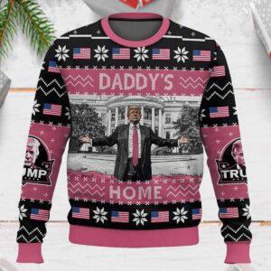 Trump Daddy’s Home White House 2024 Christmas Sweater