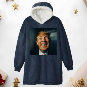 Trump Grillz Teeth Hoodie Blanket
