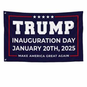 Trump Inauguration Day January 20th 2025 Make America Great Again Flag
