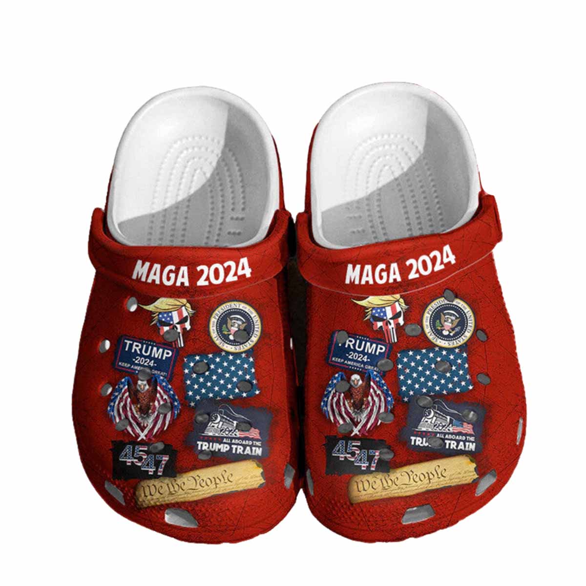Trump Maga 2024 We The People Crocs Trump Maga 2024 We The People Crocs