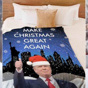 Trump Make Christmas Great Again Blanket