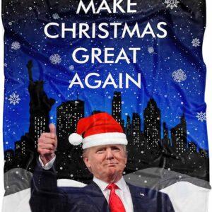 Trump Make Christmas Great Again Blanket