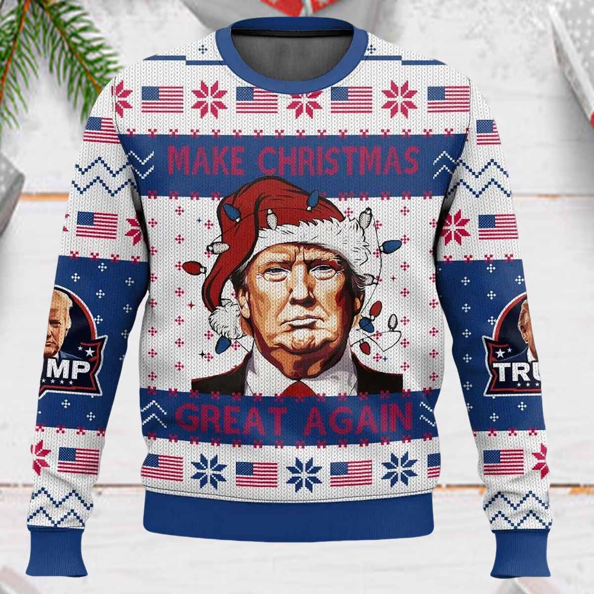 Trump Make Christmas Great Again Ugly Sweater Trump Make Christmas Great Again Ugly Sweater