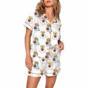 Trump Pumpkin Ghost Pajama Set