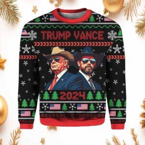 Trump Vance 2024 Ugly Christmas Sweater