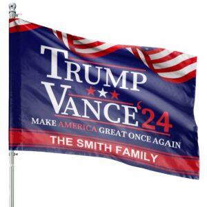 Trump Vance The Smith Family 2024 Flag