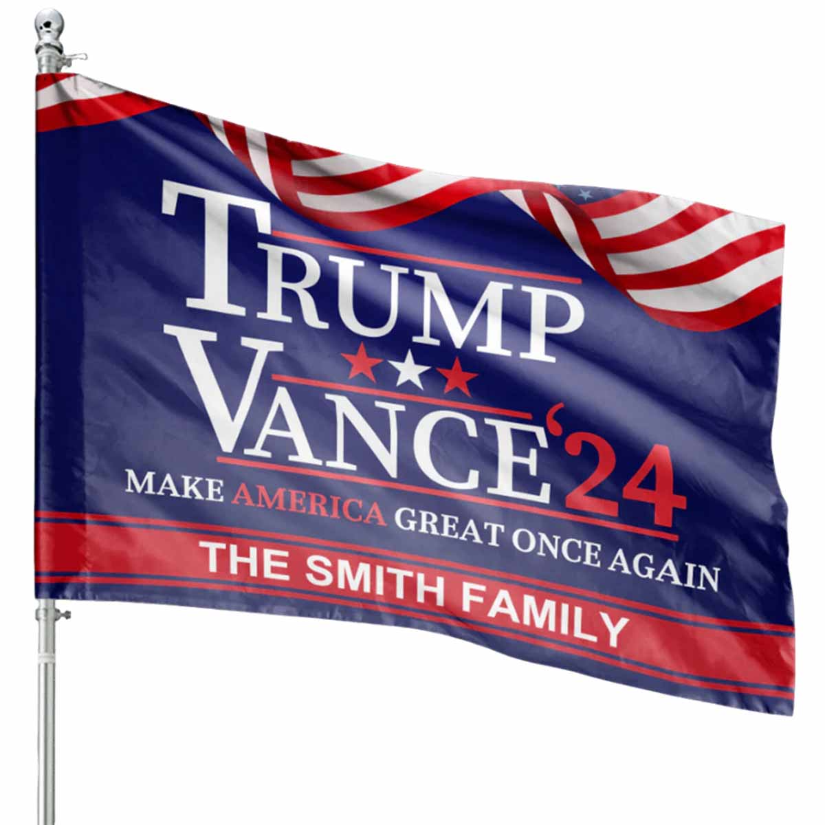 Trump Vance The Smith Family 2024 Flag Trump Vance The Smith Family 2024 Flag