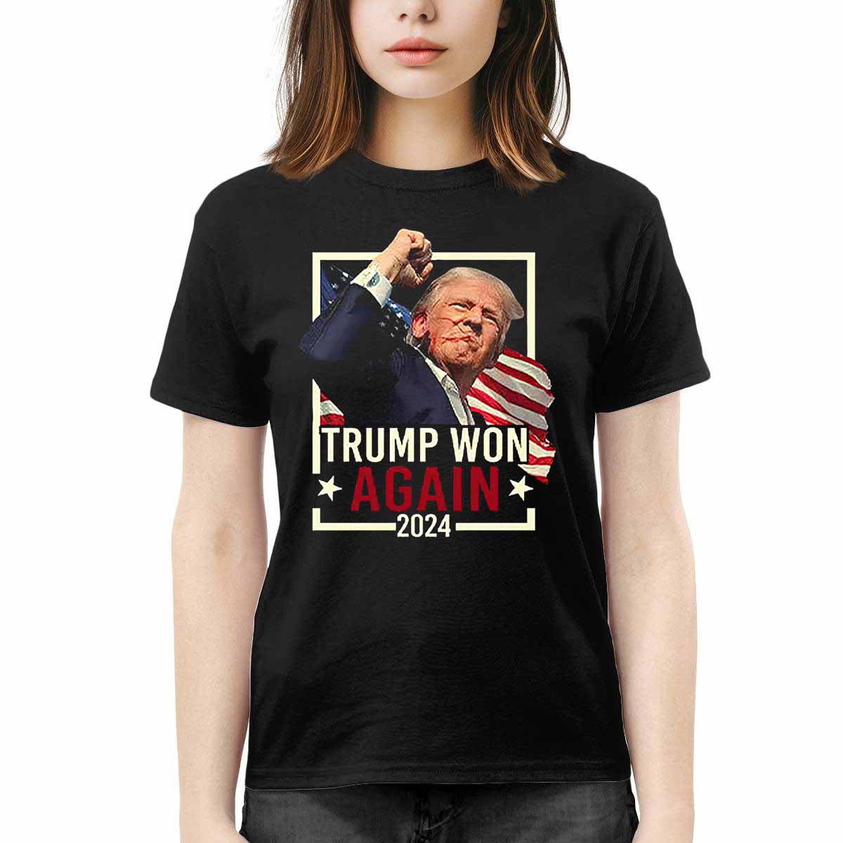 Trump We Won Again 2024 Shirt Trump We Won Again 2024 Shirt