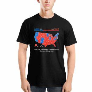 Trump Won 2024 US Presidential Election Results College Map Shirt Trump Won 2024 US Presidential Election Results College Map Shirt