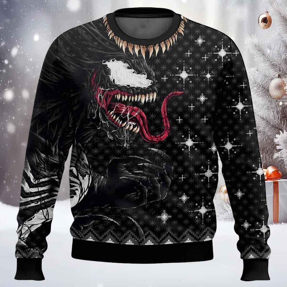 Venom Last Dance Ugly Christmas Sweater Venom Last Dance Ugly Christmas Sweater