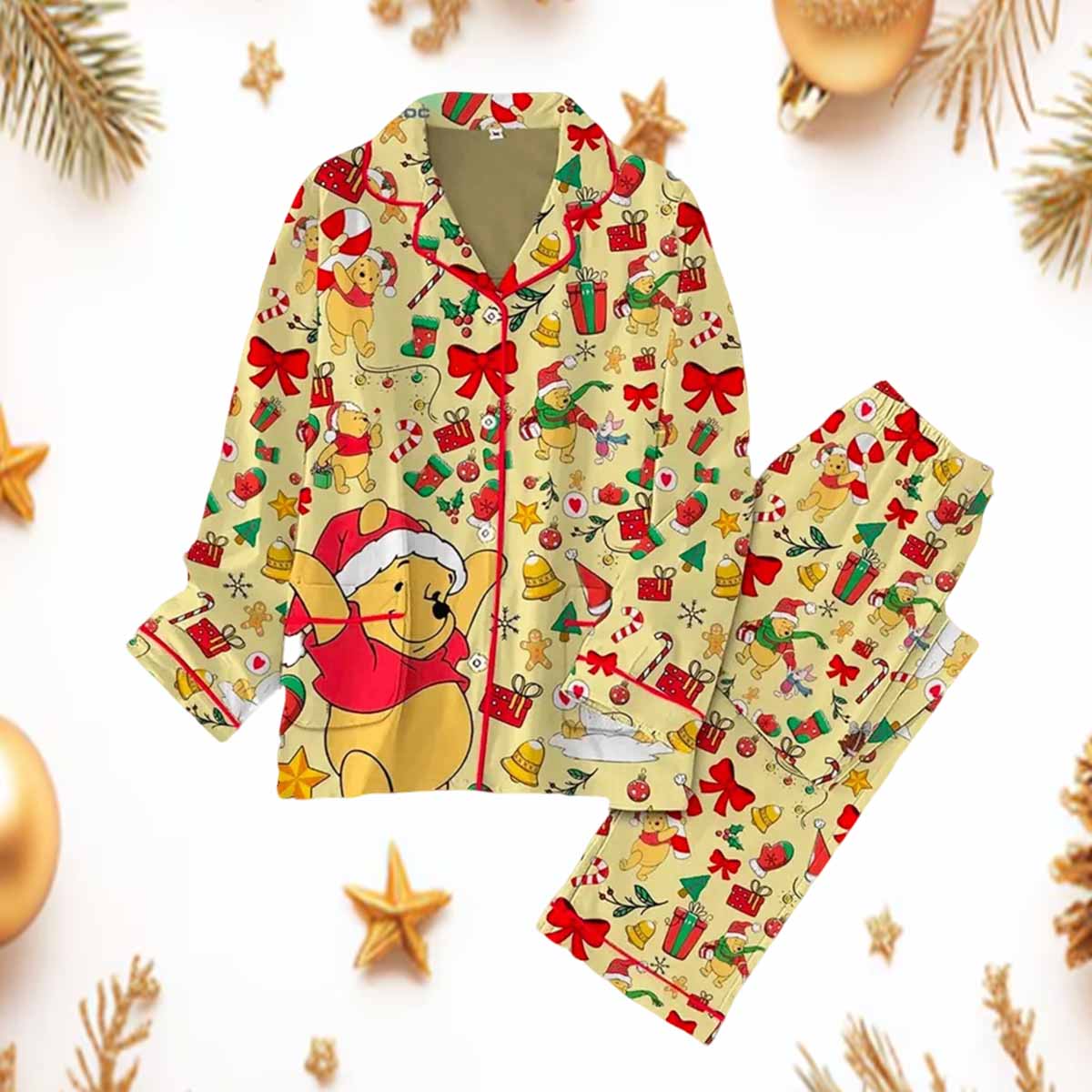 Winnie The Pooh Ugly Christmas Sweater Winnie The Pooh Christmas Pajama Set