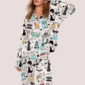 Womens Breakfast At Tiffanys Pajama Set