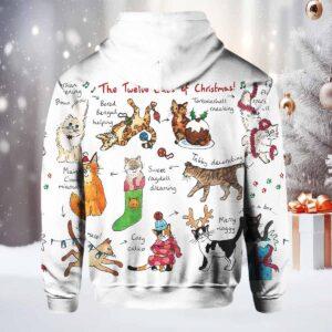 Women's The Twelve Cats Of Christmas Hoodie
