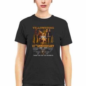 Yellowstone 7th Anniversary 2018 2025 Signature Thank You For The Memories Shirt 1 Yellowstone 7th Anniversary 2018 2025 Signature Thank You For The Memories Shirt1