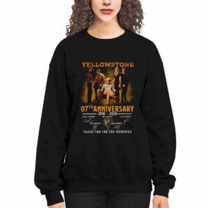 Yellowstone 7th Anniversary 2018 2025 Signature Thank You For The Memories Shirt 3 Yellowstone 7th Anniversary 2018 2025 Signature Thank You For The Memories Shirt3