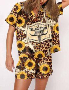 Yellowstone Junkie Sunflower Pajama Set Yellowstone Junkie Sunflower Pajama Set