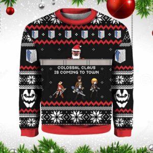 Attack on Titan Colossal Claus Christmas Sweater