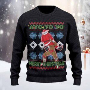 Ayo Yo Yo Merry Christmas Wrestling Ugly Sweater Ayo Yo Yo Merry Christmas Wrestling Ugly Sweater