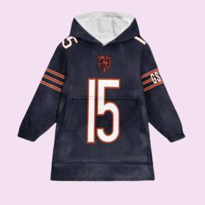 Bears 15 Chicago Football Unisex Blanket Hoodie Bears 15 Chicago Football Unisex Blanket Hoodie