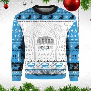 Belvedere Vodka 3D Printed Ugly Christmas Sweater