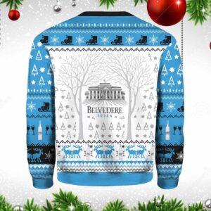 Belvedere Vodka 3D Printed Ugly Christmas Sweater 1 Belvedere Vodka 3D Printed Ugly Christmas Sweater