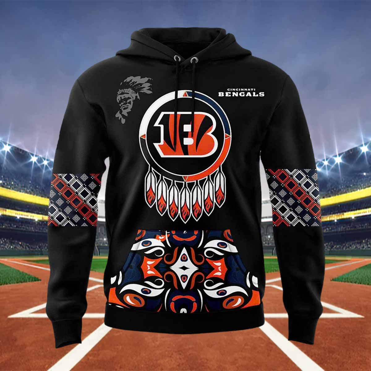 Bengals 2024 Native American Heritage Month Hoodie Bengals 2024 Native American Heritage Month Hoodie