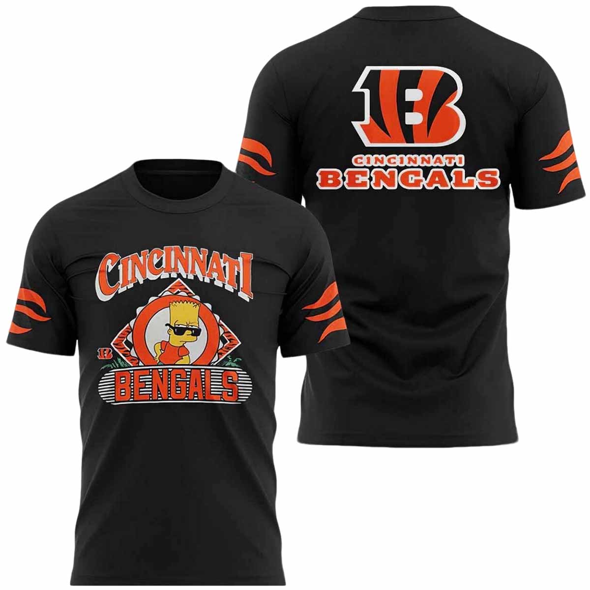 Bengals The Simpsons Bart Hoodie Bengals The Simpsons Bart Hoodie