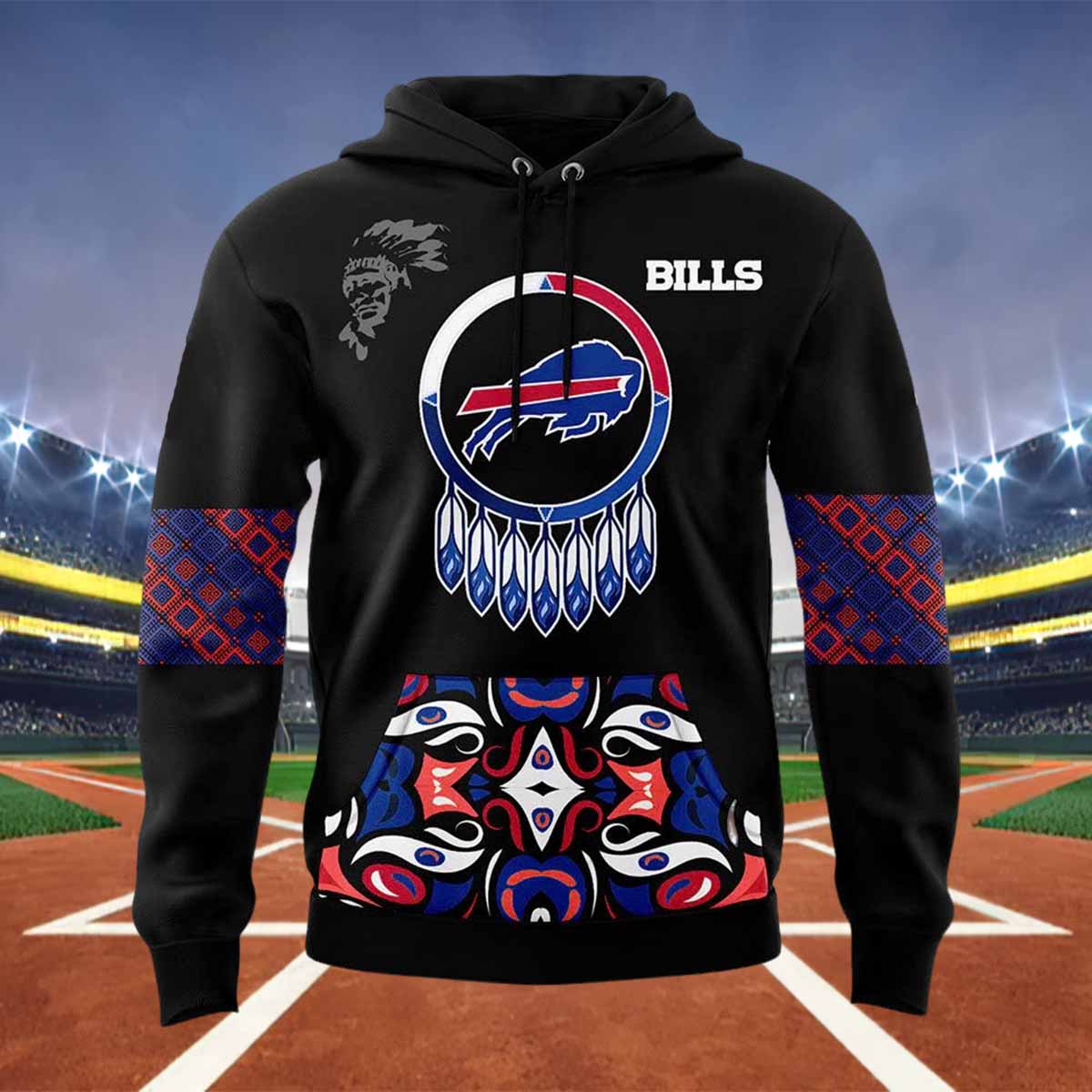 Bills 2024 Native American Heritage Month Hoodie Bills 2024 Native American Heritage Month Hoodie