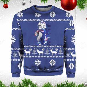 Bills Josh Allen Christmas Ugly Sweater Bills Josh Allen Christmas Ugly Sweater