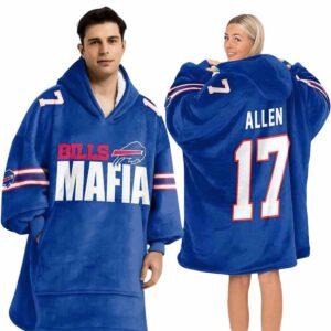 Bills Mafia Football Unisex Blanket Hoodie