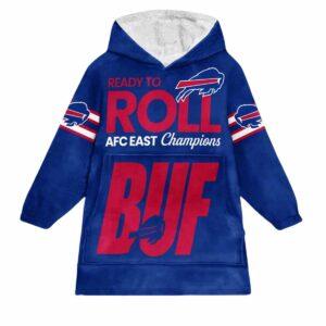 Bills Ready To Roll AFC East Champions Hoodie Blanket Bills Ready To Roll AFC East Champions Hoodie Blanket