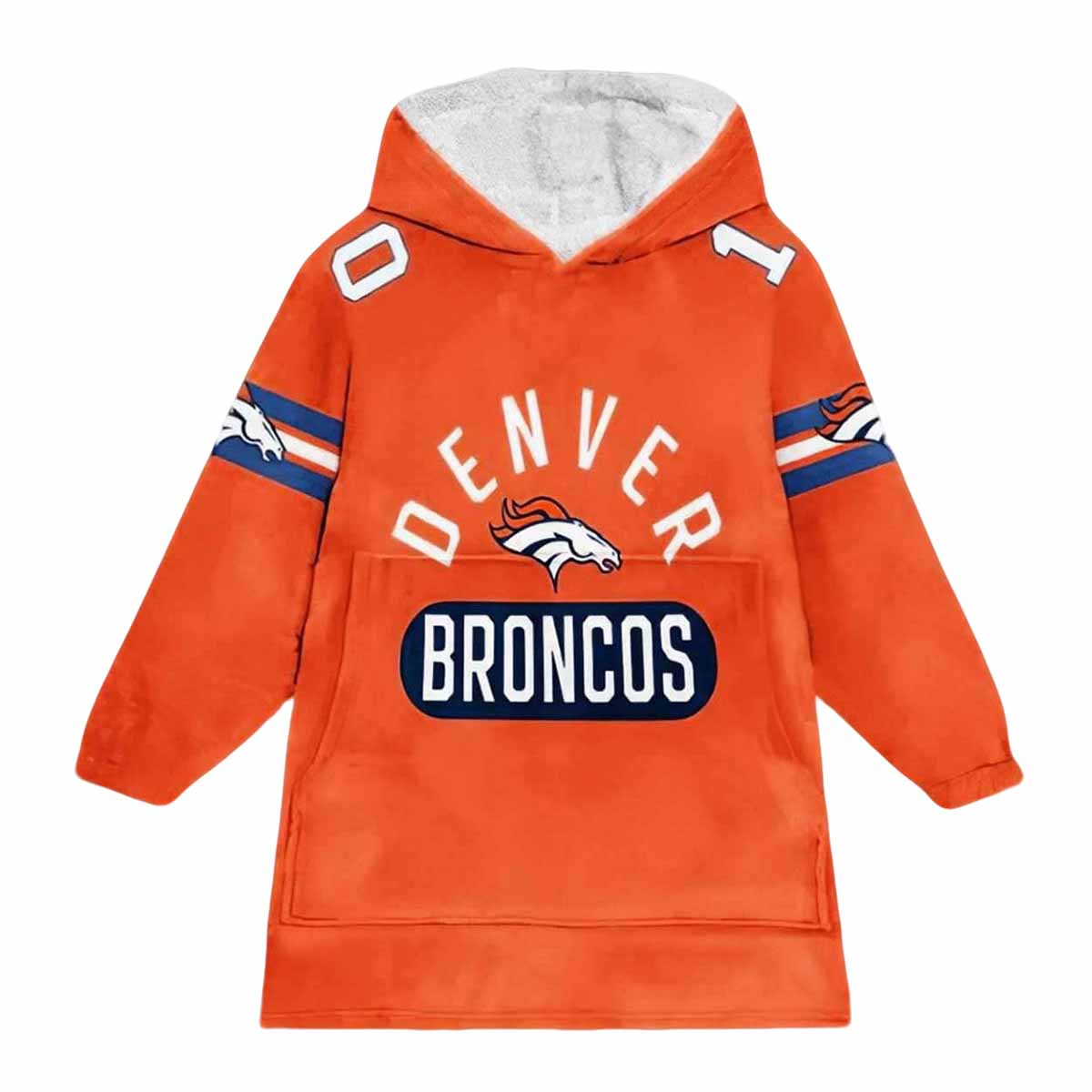 Broncos Nix 10 Football Blanket Hoodie Broncos Nix 10 Football Blanket Hoodie