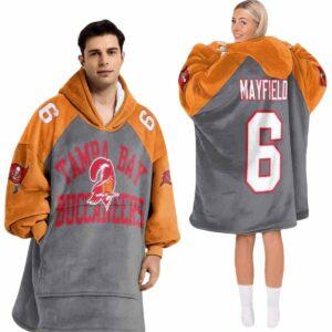 Buccaneers Mayfield 6 Football Unisex Blanket Hoodie 1 Buccaneers Mayfield 6 Football Unisex Blanket Hoodie