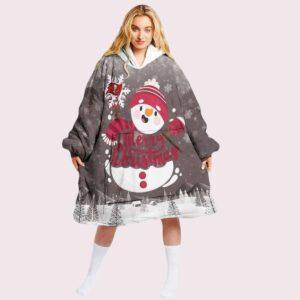 Buccaneers Snowman Merry Christmas Unisex Blanket Hoodie Buccaneers Snowman Merry Christmas Unisex Blanket Hoodie