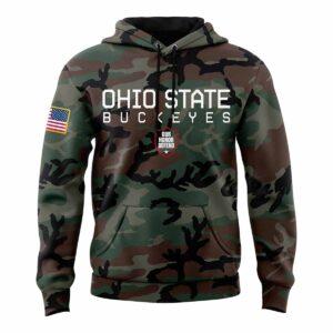 Buckeyes Camo 2024 Salute to Service Hoodie