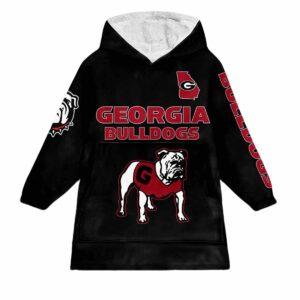 Bulldogs Champions 2024 Unisex Blanket Hoodie Bulldogs Champions 2024 Unisex Blanket Hoodie