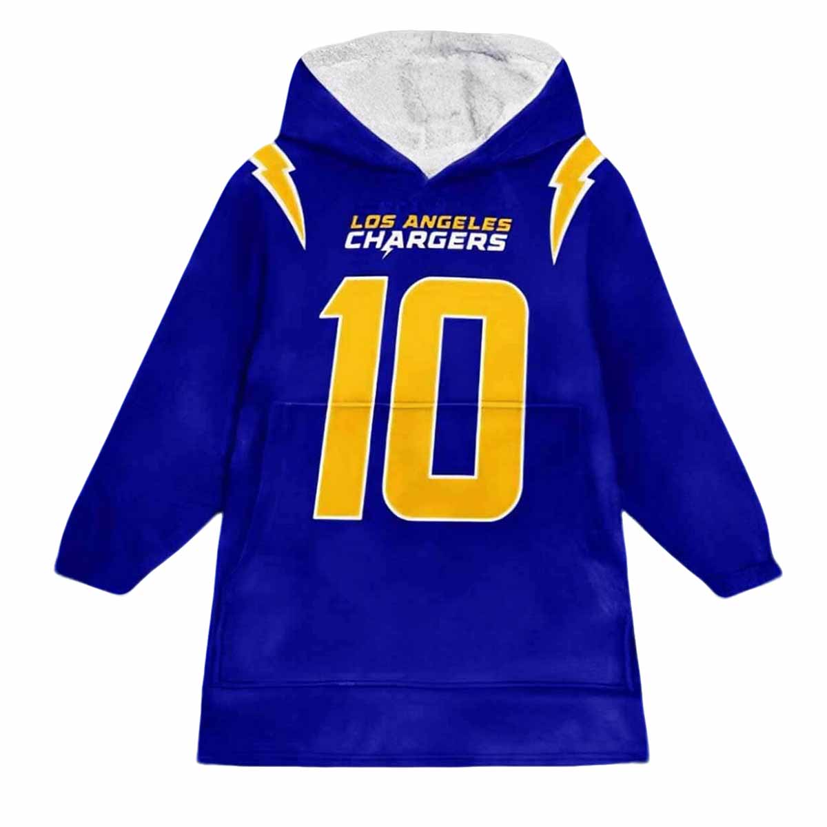 Chargers Herbert 10 Football Hoodie Blanket Chargers Herbert 10 Football Hoodie Blanket