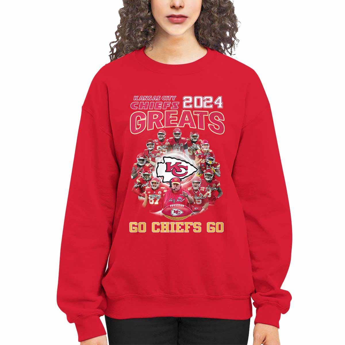 Chiefs 2024 Greats Go Chiefs Go Champions Shirt Chiefs 2024 Greats Go Chiefs Go Champions Shirt